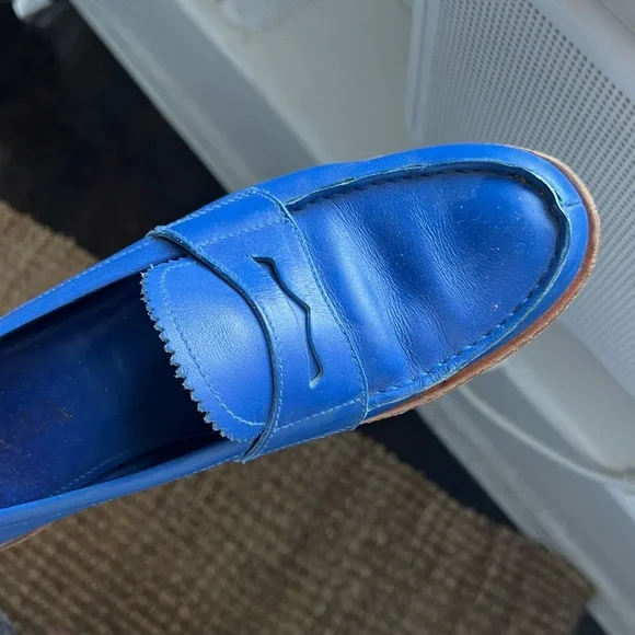 Prada Cobalt Blue Loafers size 41 - Picture 3 of 3